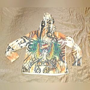 2XL KNIT HOODIED SWEATER/ JACKET